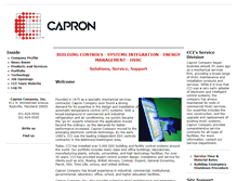 Tablet Screenshot of capron.com